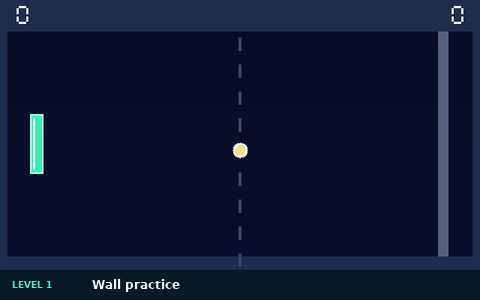 Level 1 wall practice gameplay