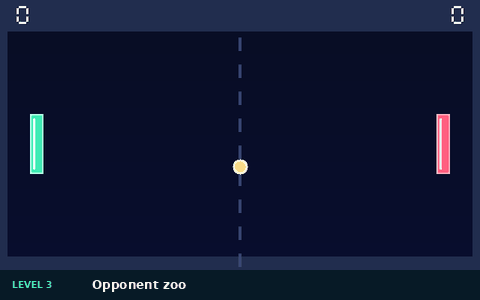 Level 3 gameplay against the mixed opponent zoo
